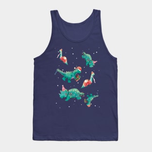 Dino Xmas Party Time Tank Top